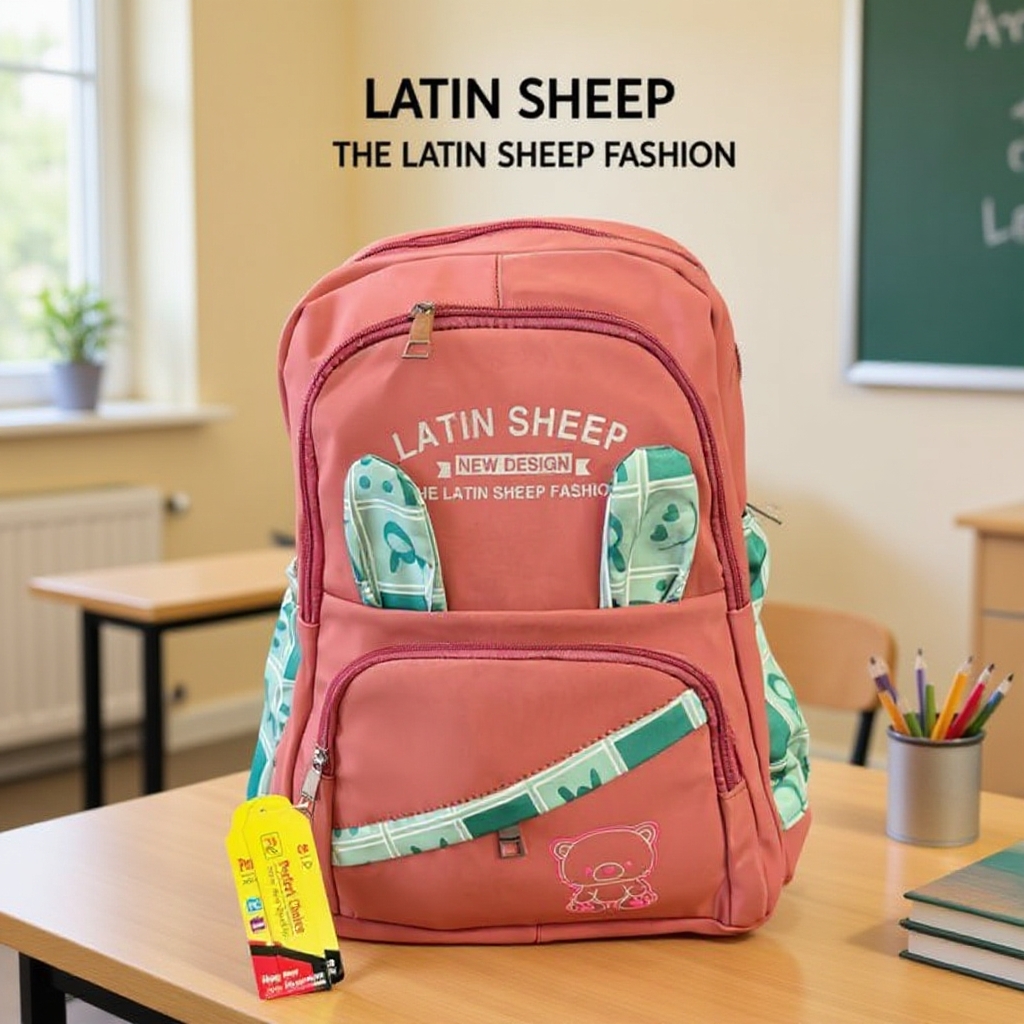 Kids School Bag For Boys and Girls BUNNY 351 PINK