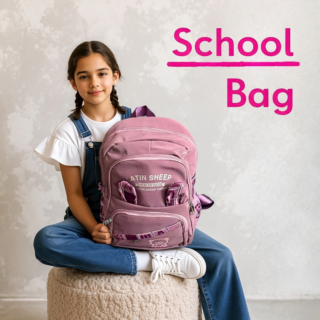 Kids School Bag For Boys and Girls BUNNY 351 PURPLE