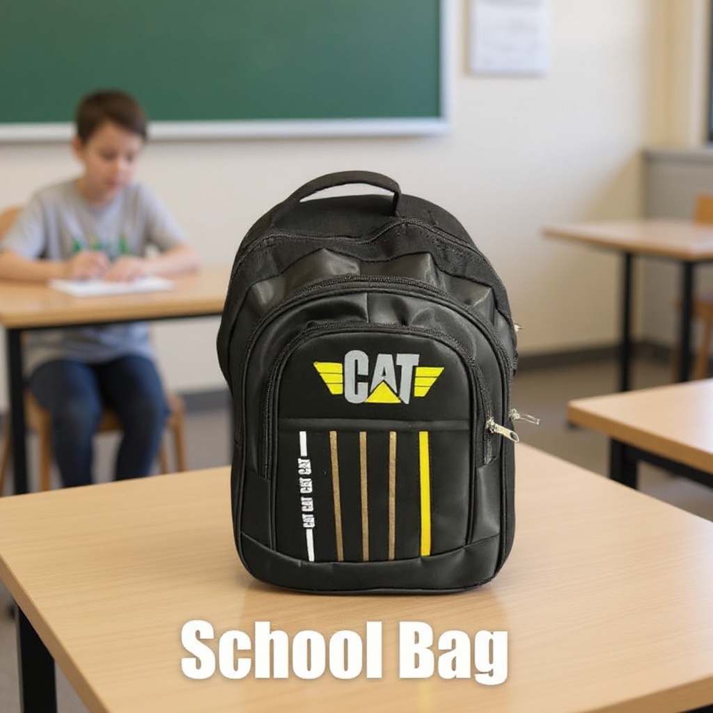 Kids School Bag For Boys and Girls CAT171 BLACK