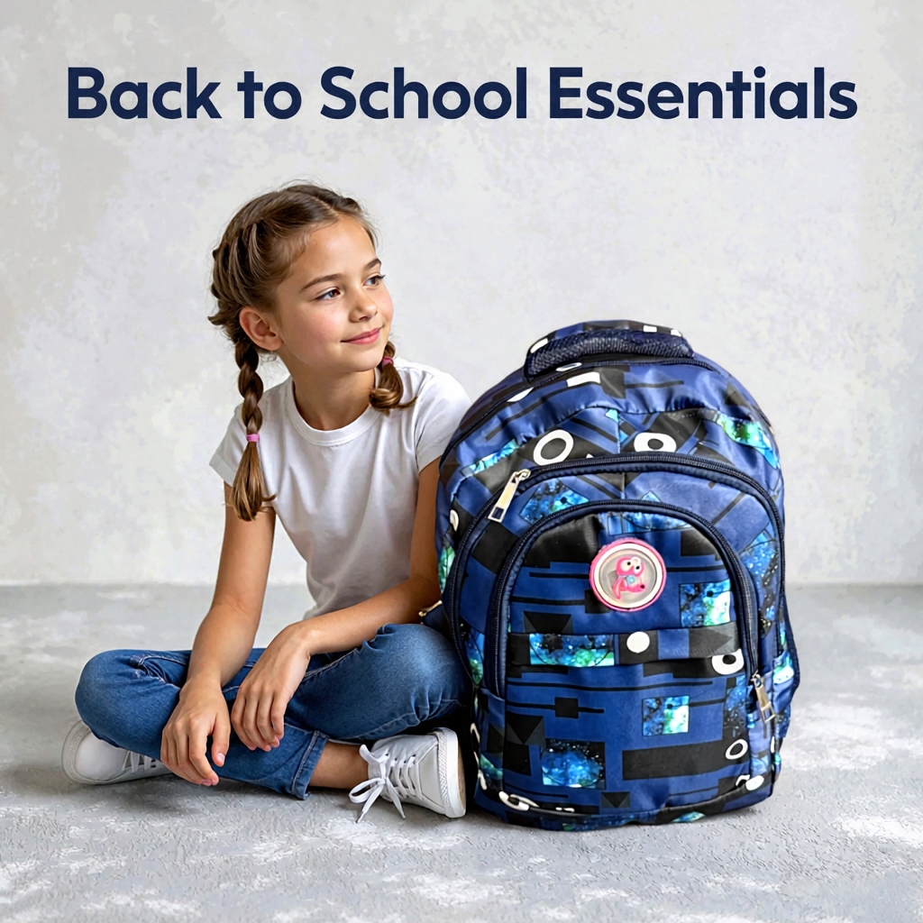 Kids School Bag For Boys and Girls LUCKY 351 MULTI BLUE