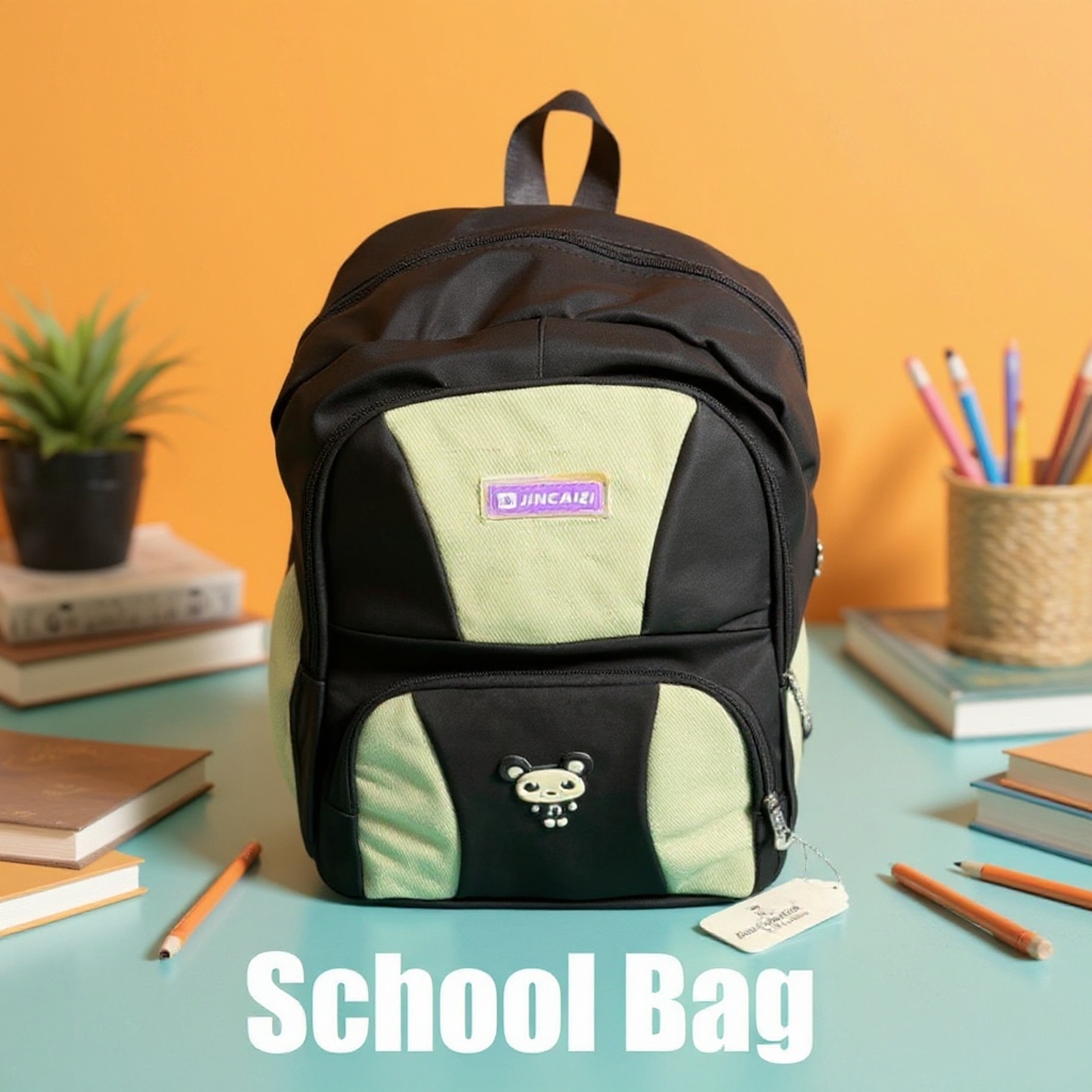 Kids School Bag For Boys and Girls JINCAIZI 351 BLACK