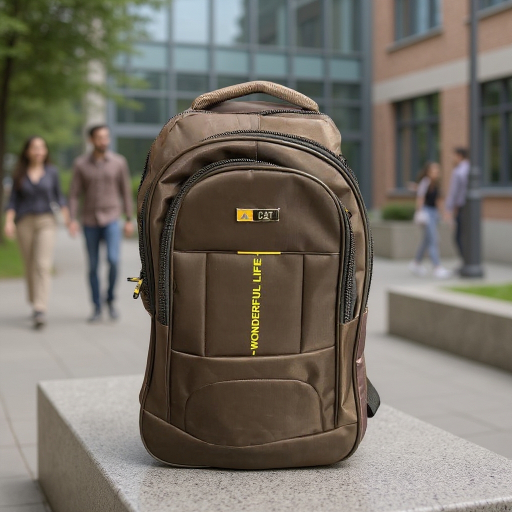 Mens BackPack Office Bag Outdoor Bag University Bag Large Life 351 Chocolate